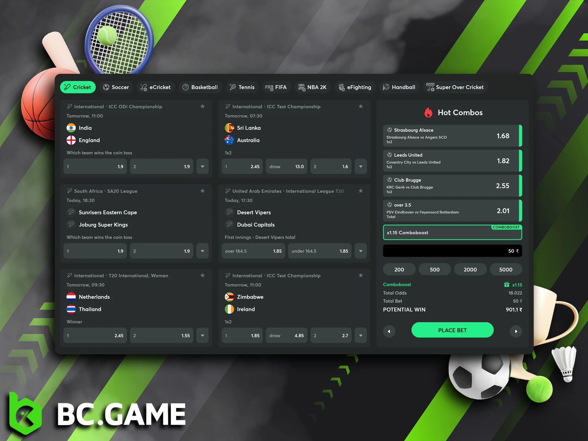 Start betting on the BC Game platform by reading the instructions.