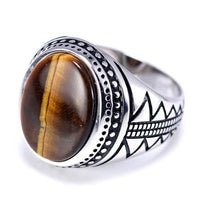 bague homme oeil de tigre