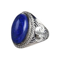 Bague Lapis Lazuli Argent Ovale