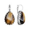 Boucle d’Oreilles Oeil de Tigre Clip Confort