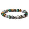 Bracelet Oeil de Tigre Malachite - malachite / China / 19cm