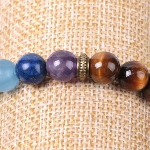 Bracelet Oeil de Tigre 7 Chakras