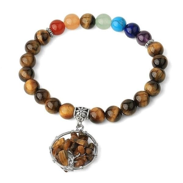 bracelet-oeil-de-tigre-arbre-vie-7-chakras-810 Bracelet Oeil de Tigre Arbre de Vie 7 Chakras