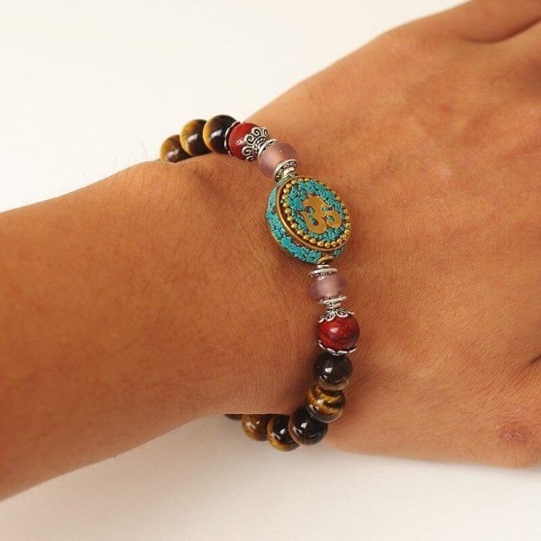 bracelet-oeil-de-tigre-femme-mantra-om-236 Bracelet Oeil de Tigre Femme Mantra OM