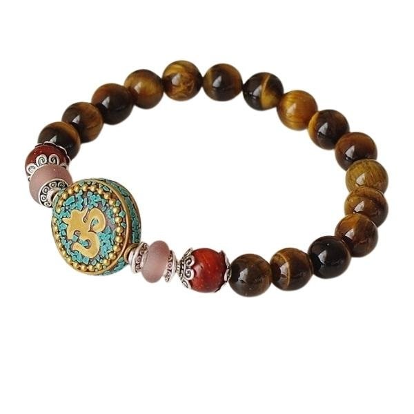 bracelet-oeil-de-tigre-femme-mantra-om-998 Bracelet Oeil de Tigre Femme Mantra OM