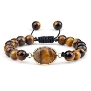 Bracelet Femme Oeil de Tigre Yoga