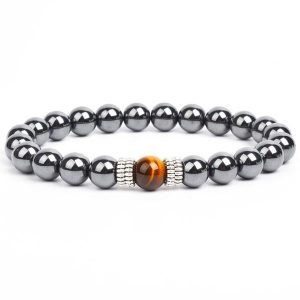 Bracelet de Protection Hematite Oeil de Tigre