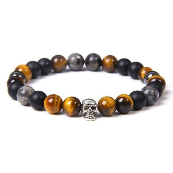 Bracelet Oeil de Tigre - labradorite / China / 19cm